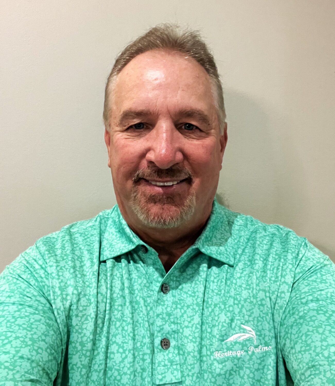 Jeff Paul in a Heritage Palms golf shirt